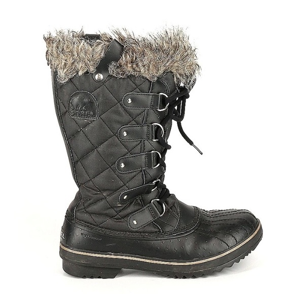 Sorel Black Snow Boots - Picture 1 of 5